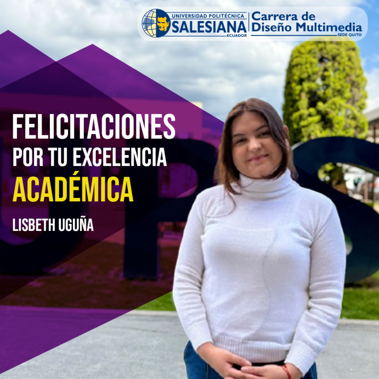 Excelencia académica en Diseño Multimedia: reconocimiento a Lisbeth Uguña