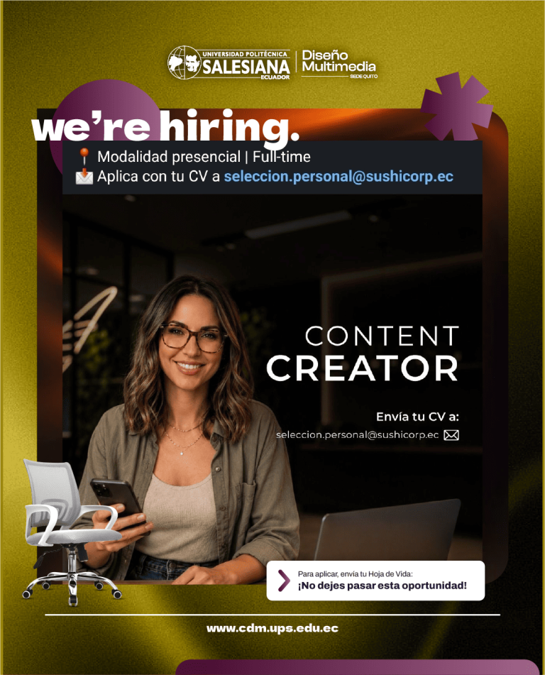 Oportunidad laboral para Diseñador/a Multimedia