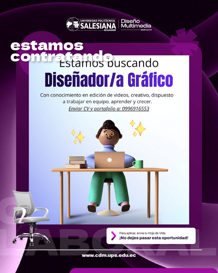 Oferta Laboral para Diseñador Gráfico